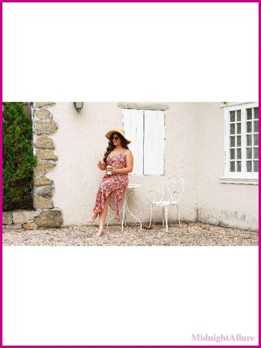 Maxi Dress Spaghetti Strap Sleeveless V-Neck Hawaiian Casual Summer Beach - Picture 6 of 6